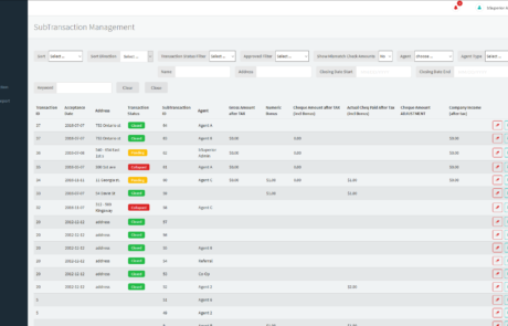 Commission management